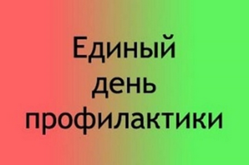 Единый день профилактики.